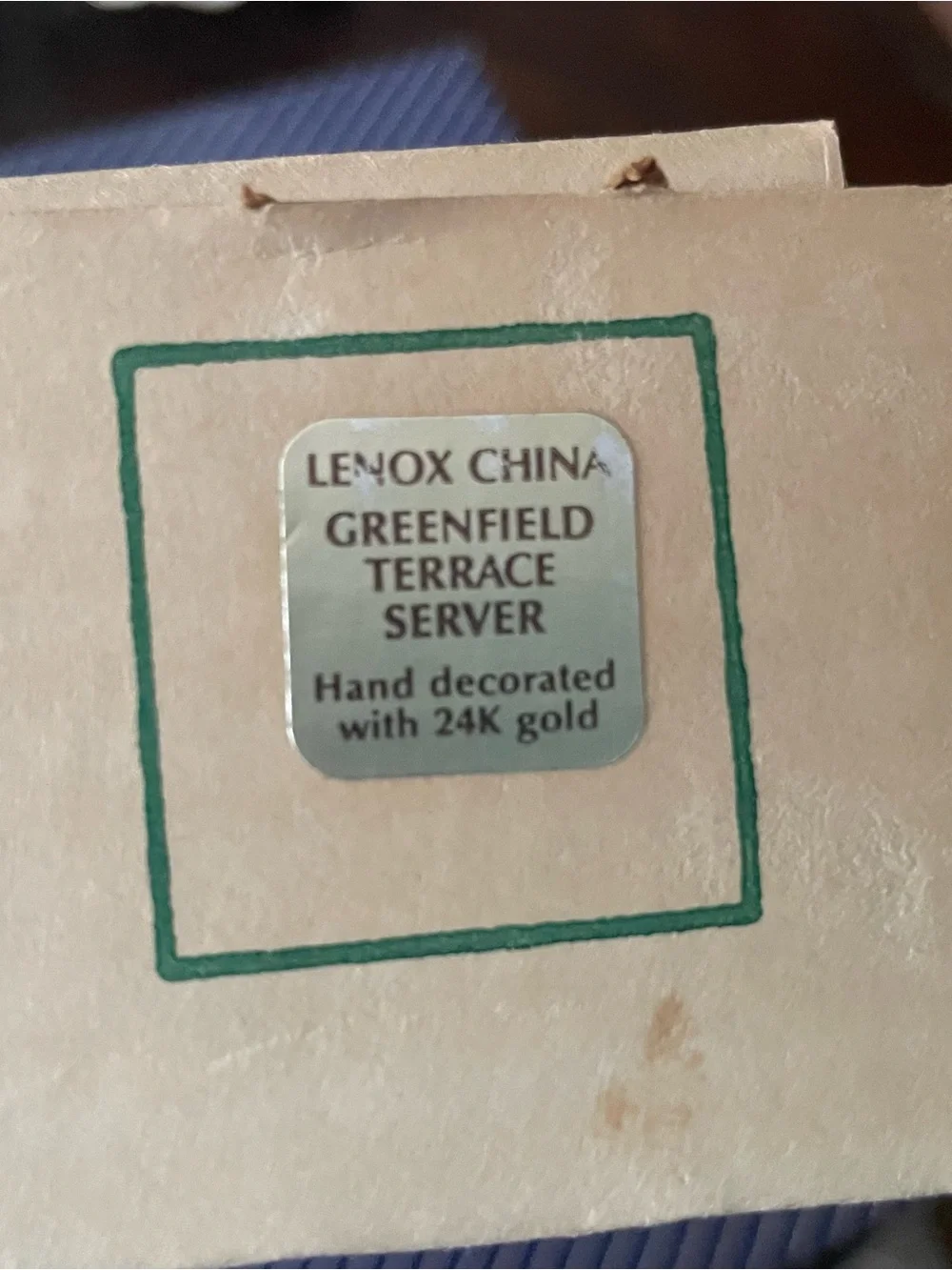 Lenox two tier